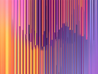 Vertical lines with a gradient backdrop in an abstract technology background, creating a 3D texture.