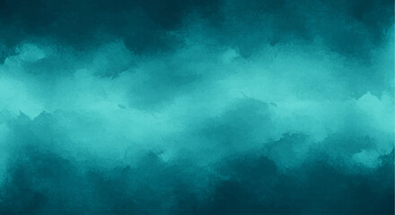 Fototapeta premium Abstract watercolor paint background by teal color blue and green with liquid fluid texture for background, banner, color of year 2026