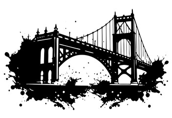 bridge vector illustration