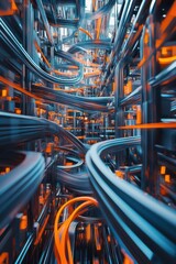 Exploring the Surreal Inner Workings of a Search Engine: A Unique Visual Journey into Digital Complexity