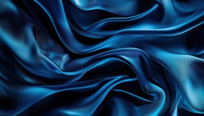 Fototapeta premium Elegant liquid flow in pastel blue tones, smooth and reflective surface creating a calming and luxurious abstract background