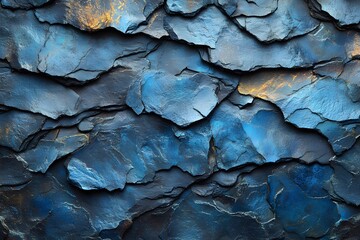 Vibrant Blue Textured Stone Surface for Artistic Backgrounds and Design Projects