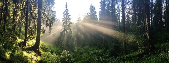 The Earth Day eco concept is depicted against a tropical forest background, emphasizing the preservation of natural forestation and the significance of a canopy tree in the wild, in the context of