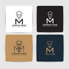 Golden Vintage Luxury Restaurant Emblem