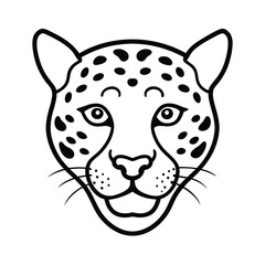 vector illustration of a leopard
