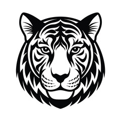 tiger head silhouette