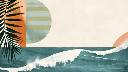 A vibrant retro summer collage merging classic beach photos, vintage travel posters, and retro typography into a unified nostalgic design.