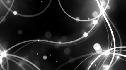 Classic black and white creative light art illustrations.  Random background