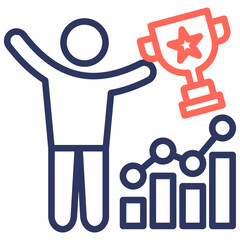 Achieve line color icon