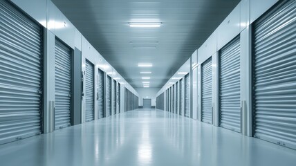 Obraz premium Spotless storage facility showcasing efficient inventory systems and impeccable organization for optimal space utilization.