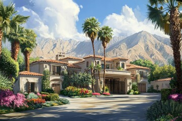 Indian Wells Street. Luxury Real Estate in Urban City, California, US