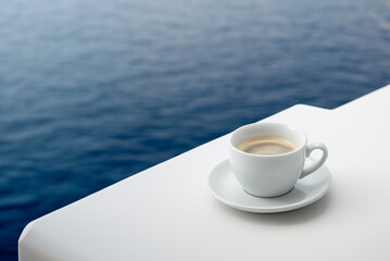 テラスとコーヒー