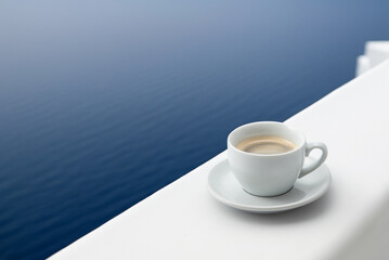 テラスとコーヒー