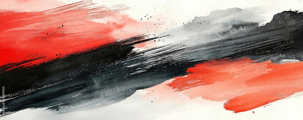 Aufkleber ink illustration abstract background concept. vibrant abstract design featuring bold colors and dyna