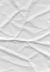Fototapeta premium Wrinkled White Paper Texture with Abstract Creases and Minimalist Background for Design and Art