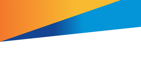Obraz premium abstract blue orange banner background with halftone