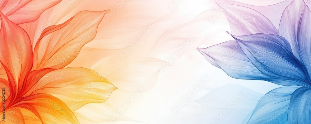 Poster minimalist graphic design abstract background concept. vibrant floral abstract background with color