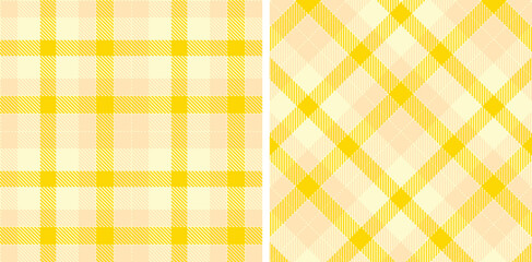 Spring Seamless Tartan featuring Warm Pale and Pale Pale Peach Fabric Design