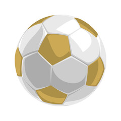 Soccer ball icons. Symbol or emblem. Vector illustration.