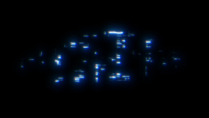 Digital Glitch Effect with Distorted Pixels