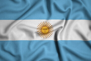 waving flag of argentina
