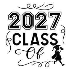 Free Class of 2027 Minimalist Sports Emble