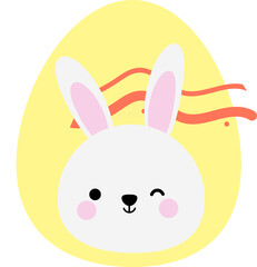 Cute Rabbit Easter egg