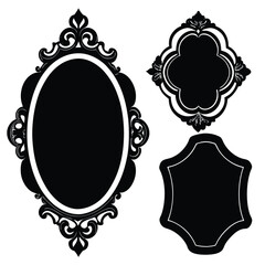 Obraz premium set of vintage frames