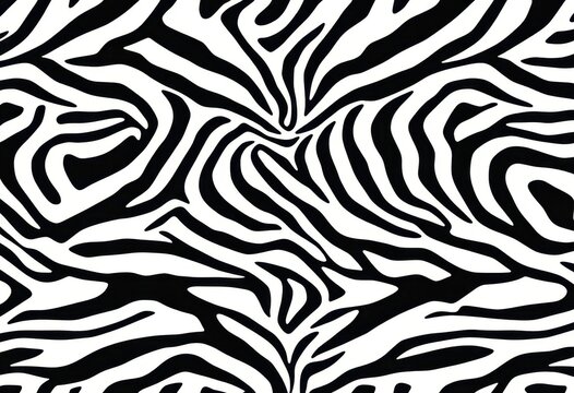Classic black and white zebra stripe seamless pattern , fabric, wild