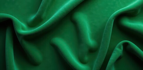 Obraz premium Luxurious dark green velvet texture Close-up, top view , material texture, still life