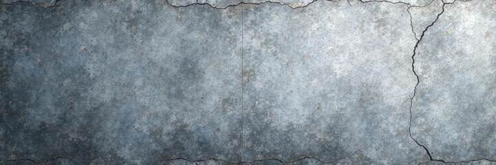 Obraz premium Rough, pitted gray concrete; aged, weathered surface , distressed, monochrome