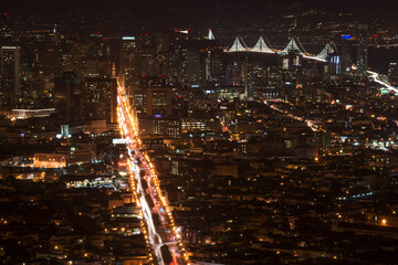 United States San Francisco at night 