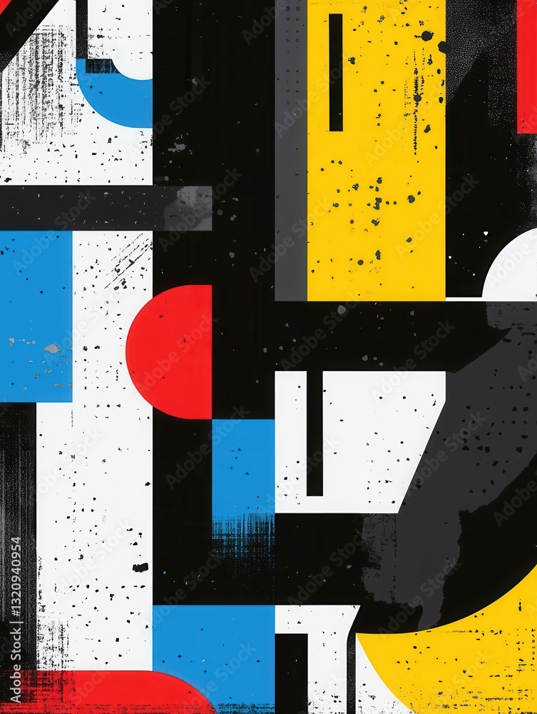 Leinwandbilder modern abstract typographic background with bold colors and oversized letters creating a trendy and 