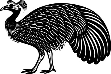 Creative Anamal silhouette vector style with white background