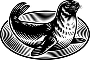 Creative Anamal silhouette vector style with white background