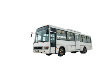 Modern City Bus – Isolated on White Background as Transparent. PNG. AI GENERATED