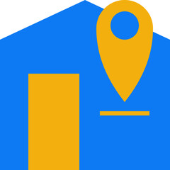 Home location solid icon 