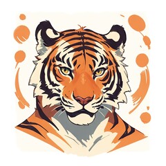 tiger head vector