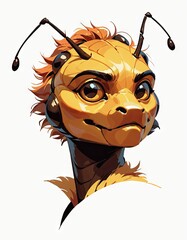 funny monster cartoon illustration art