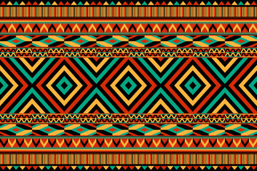 Ethnic geometric pattern, seamless pattern of the Navajo tribe. Native American ethnic. Seamless vector pattern ethnic, seamless Mexican rug, woven carpet. Folk embroidery, Bohemian, Aztec style.