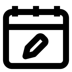 Fototapeta premium date and time regular icon