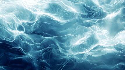 Obraz premium Mesmerizing Ocean Inspired Abstract Background with Flowing Gradients and Soft Light Reflections