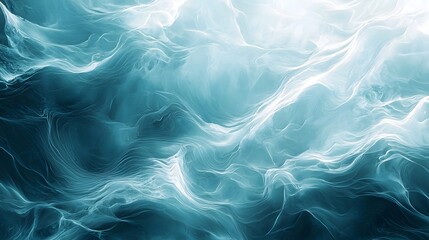 Obraz premium Serene Abstract Ocean Inspired Background with Soft Flowing Wave Gradients and Gentle Light Reflections