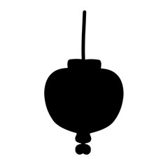 Obraz premium Chinese lanterns silhouette collection