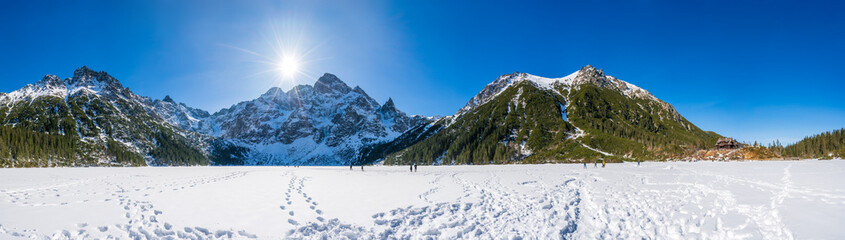 Frozen Sea Eye lake in Tatra mountains. Poland  © Pawel Pajor