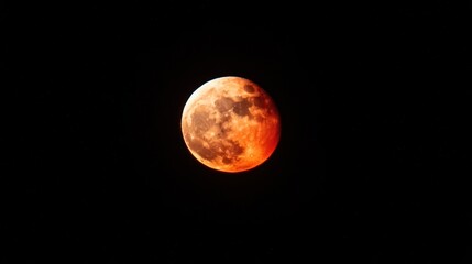 Obraz premium Blood Moon Eclipse: Celestial Wonder