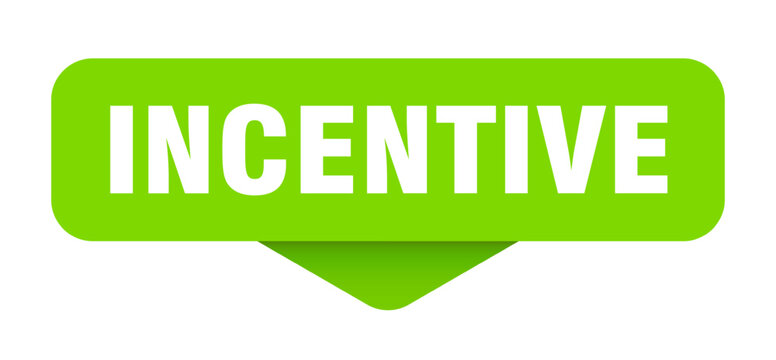 incentive sticker. incentive sign on transparent background