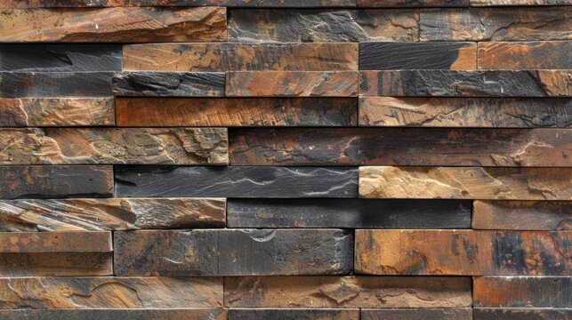 Brown Brick Wall: A solid wall built with brown clay bricks, giving a rustic, industrial vibe to any room, offering both strength and timeless aesthetic appeal.
