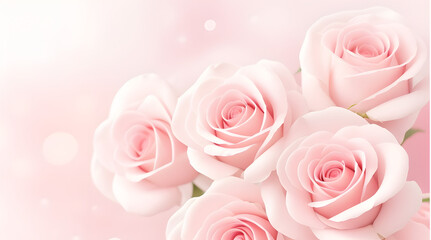 Fototapeta premium pink roses background