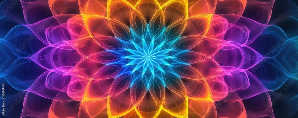 Aufkleber Vibrant color art abstract background concept. Colorful abstract design with vibrant hues and intricate patterns in a mesmerizing display.